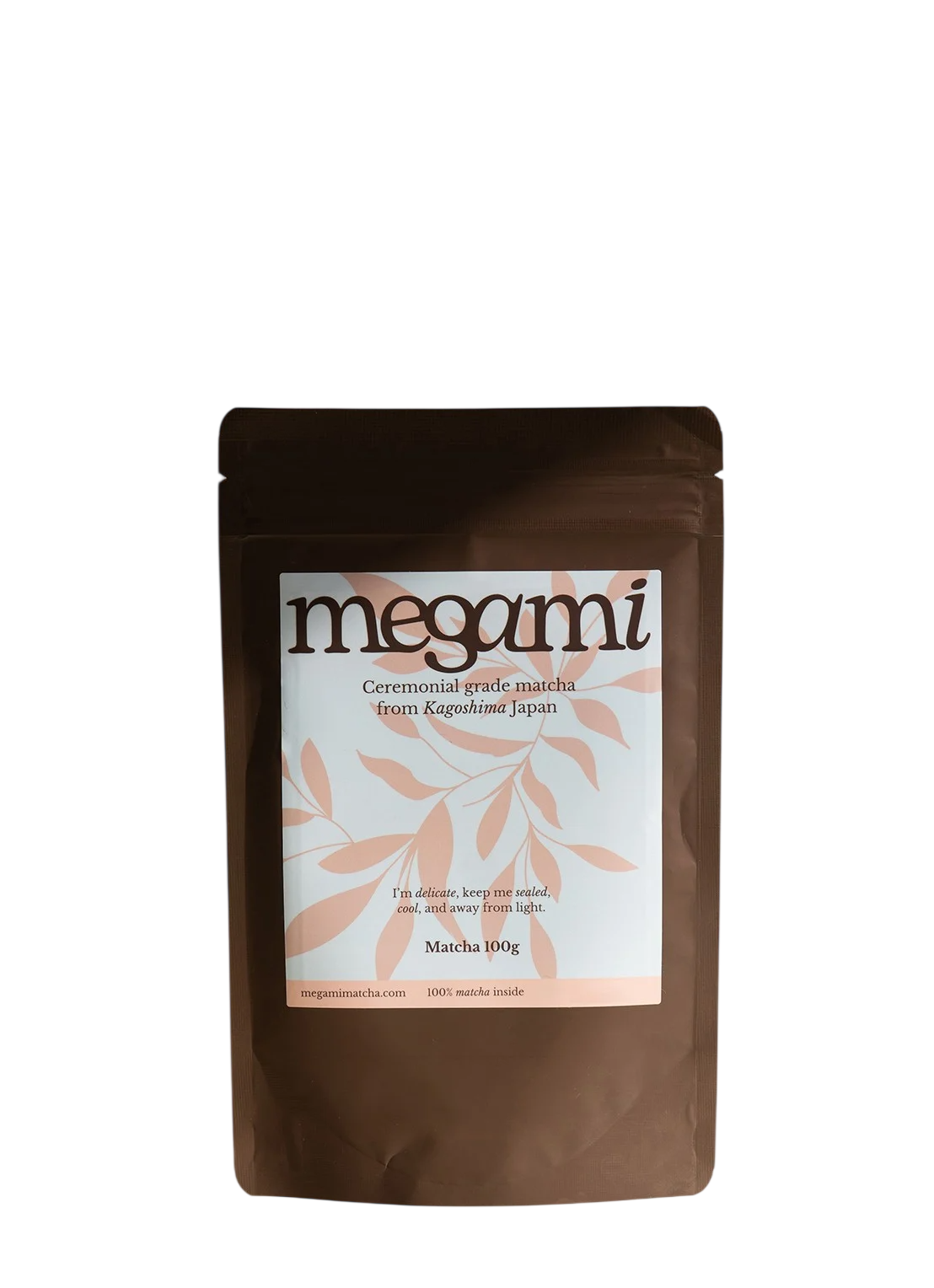 Premium Megami matcha die bij Moodz Coffeebar wordt gebruikt